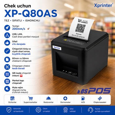 Termal Chek printer XP-Q80AS, Q80A, XPrinter Q80A