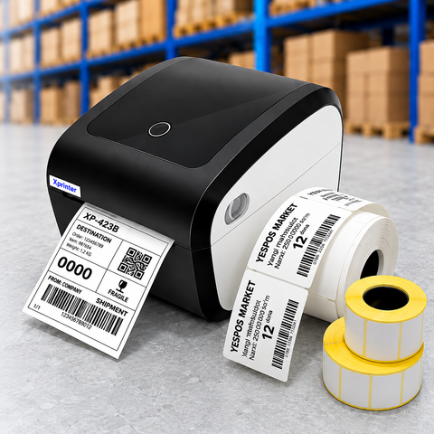 XPrinter XP 423B (Etiketka va narx teglarini chop etish uchun printer)